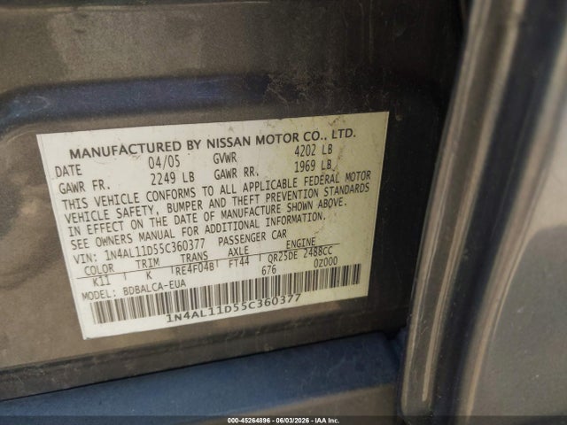 Nissan Altima 2.5 S