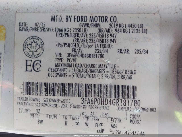 Ford Fusion Se