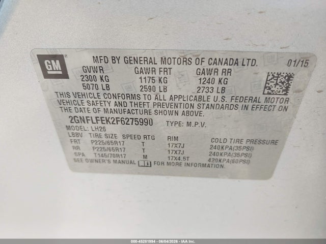 Chevrolet Equinox 1lt