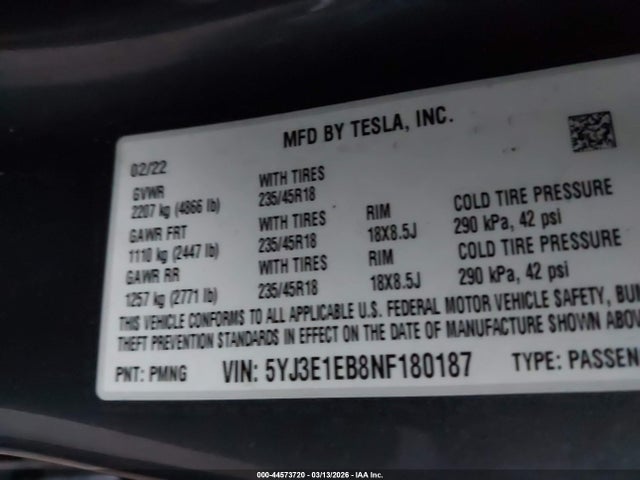 Tesla Model 3 Long Range Dual Motor All-wheel Drive