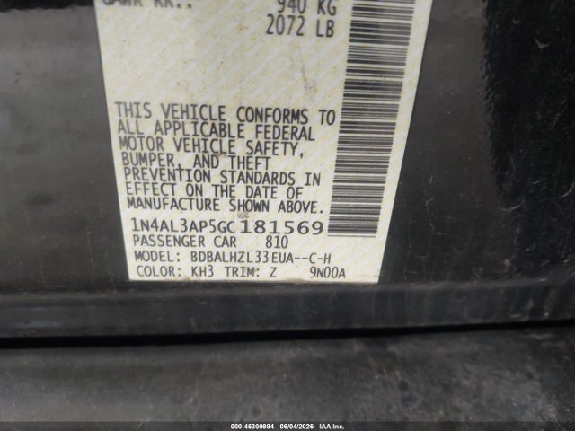 Nissan Altima 2.5 Sr