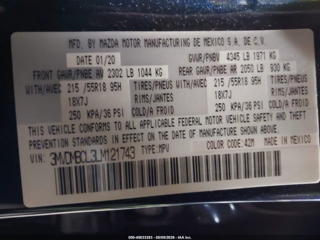 Mazda Cx Select Package