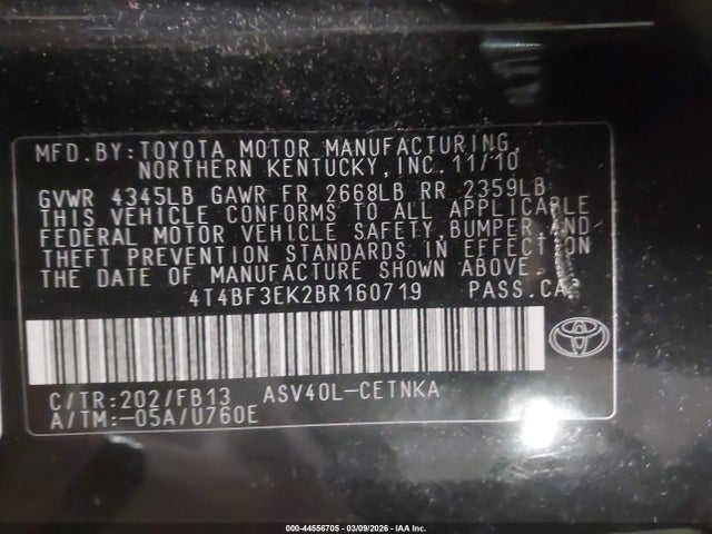 Toyota Camry Le