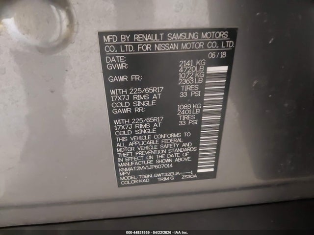 Nissan Rogue Sv