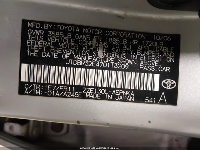 Toyota Corolla Le