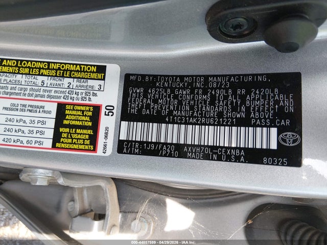 Toyota Camry Le