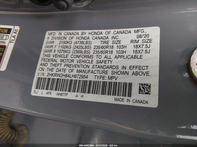 Honda CR-V Awd Ex-l