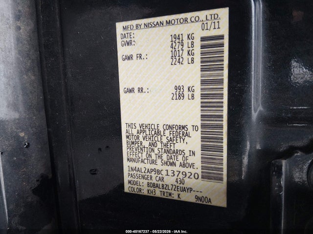 Nissan Altima 2.5 S