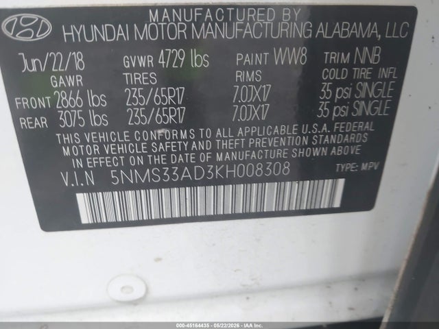 Hyundai SANTA FE Sel