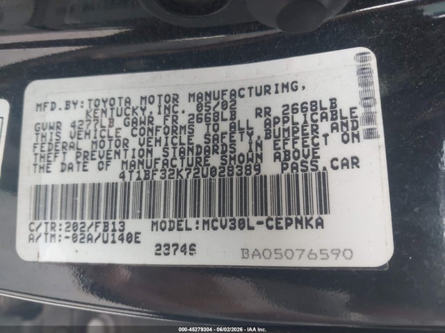 Toyota Camry Le V6