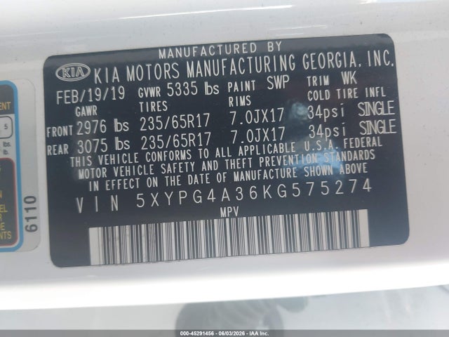 Kia Sorento 2.4l Lx