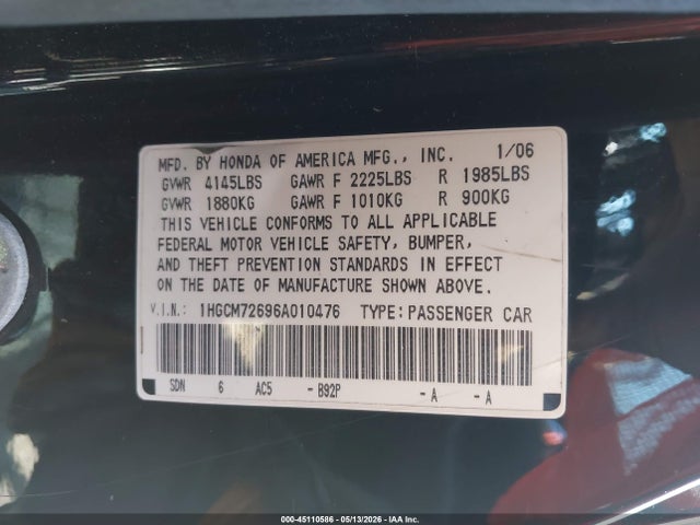 Honda Accord 2.4 Ex