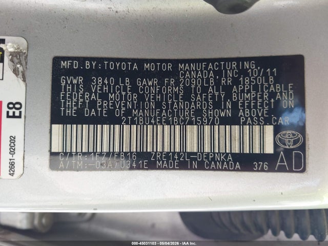 Toyota Corolla Le