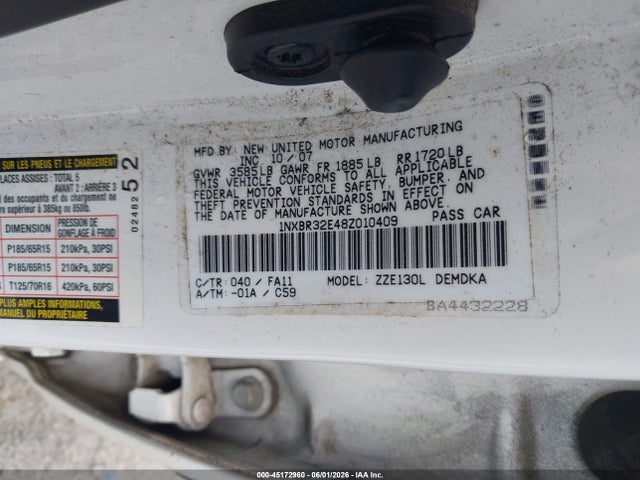 Toyota Corolla Ce