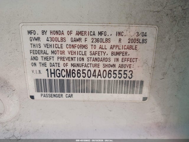 Honda Accord 3.0 Ex