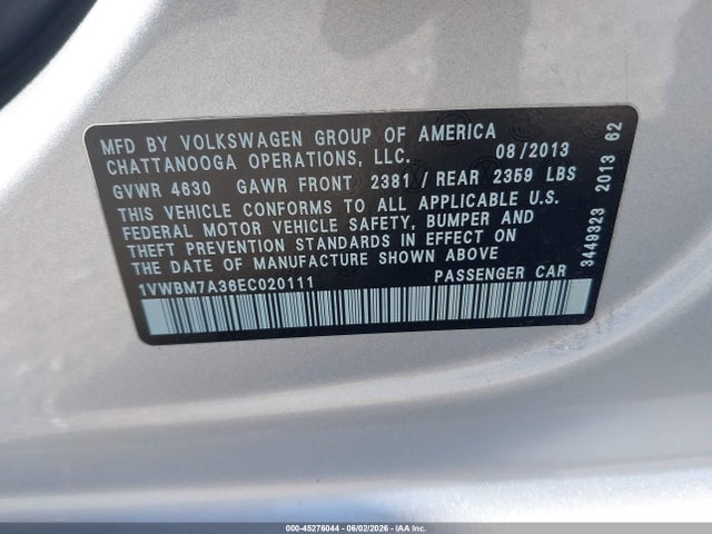 Volkswagen Passat 3.6l V6 Se