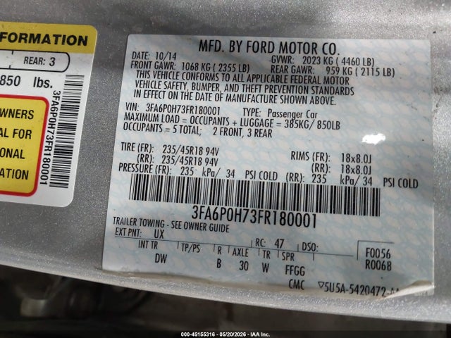 Ford Fusion Se