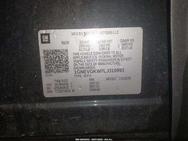 Chevrolet Traverse Awd Lt Cloth