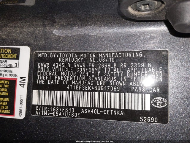 Toyota Camry Le