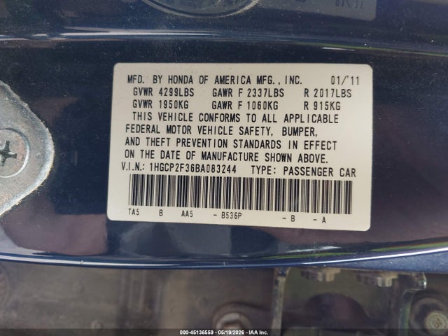 Honda Accord 2.4 Lx