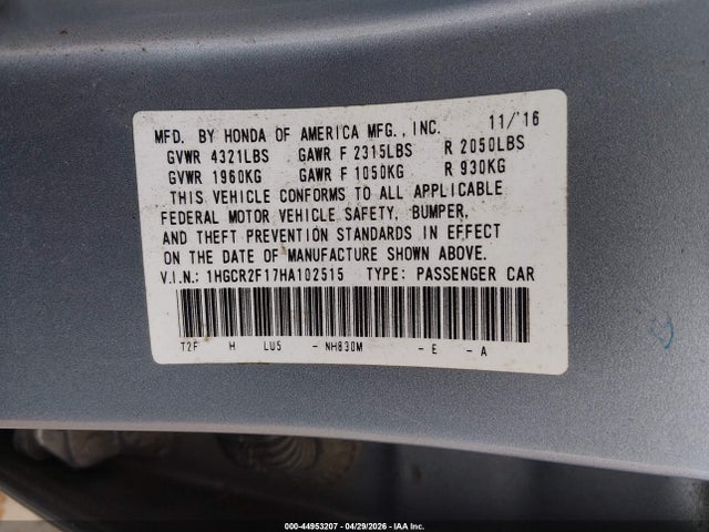 Honda Accord Sport Se