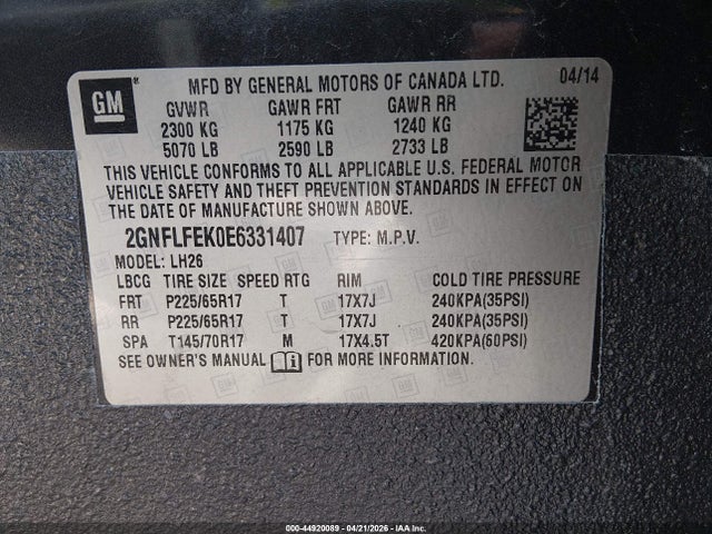 Chevrolet Equinox 1lt