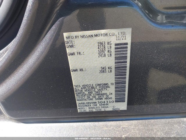 Nissan Altima S Fwd