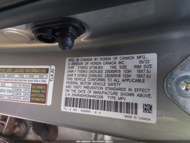 Honda CR-V Awd Ex