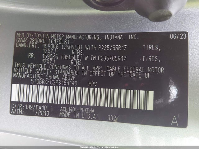 Toyota Sienna Le