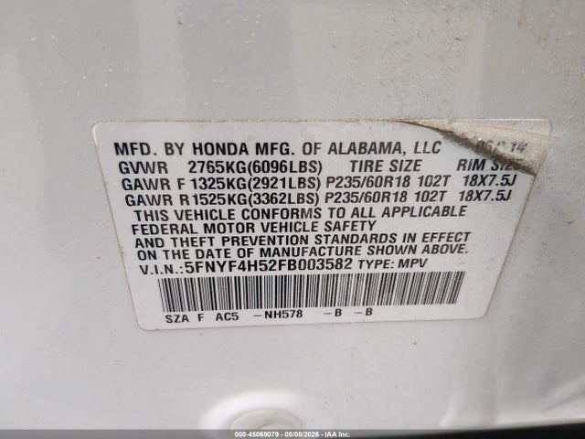 Honda Pilot Ex-l