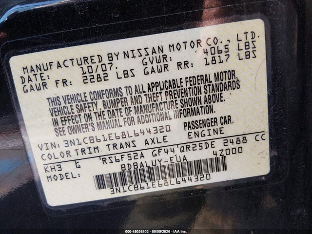 Nissan Sentra Se-r Spec V