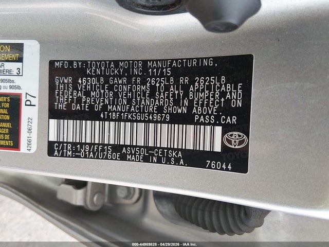 Toyota Camry Se