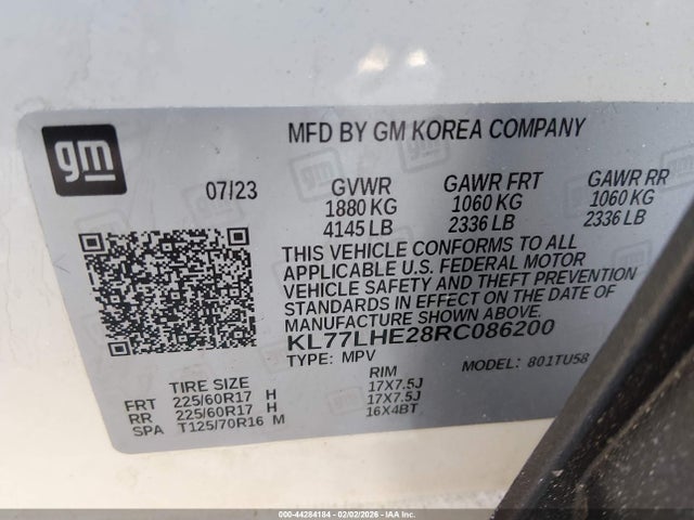 Chevrolet Trax Fwd Lt
