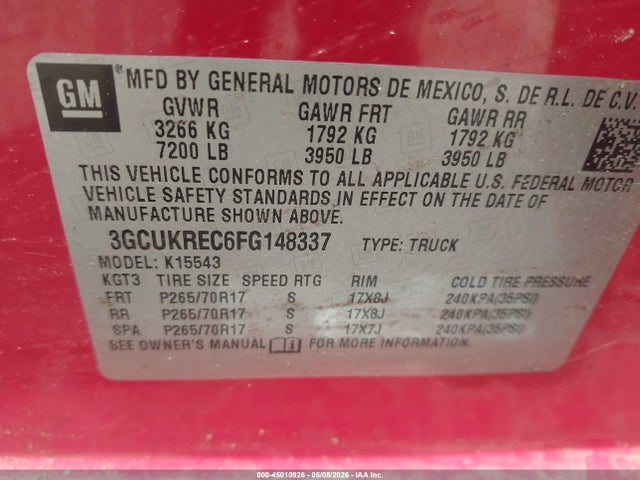 Chevrolet Silverado 1500 1lt