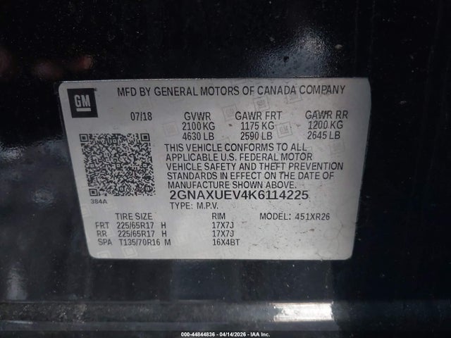 Chevrolet Equinox Lt