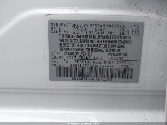Nissan Sentra Sv Xtronic Cvt