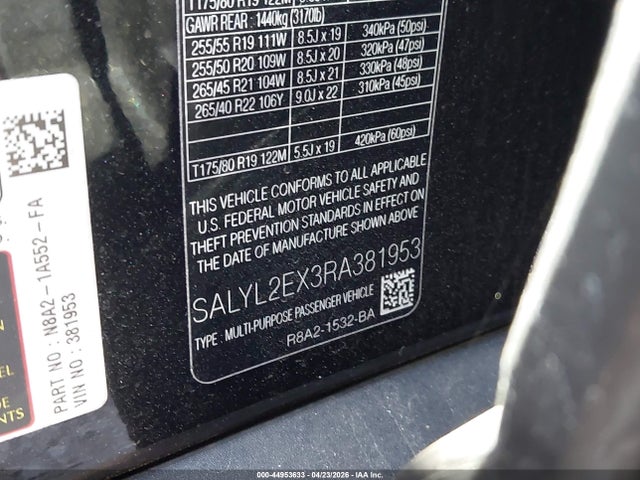 Land Rover Range Rover Velar P250 Dynamic Se
