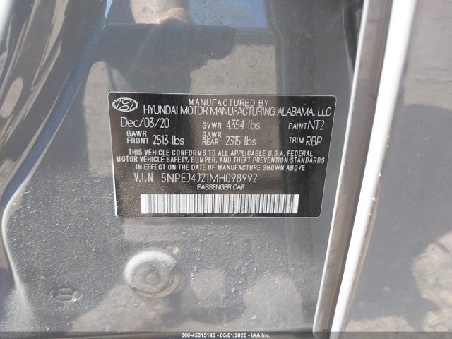 Hyundai SONATA Sel Plus