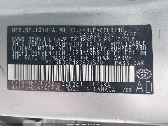 Toyota Corolla S