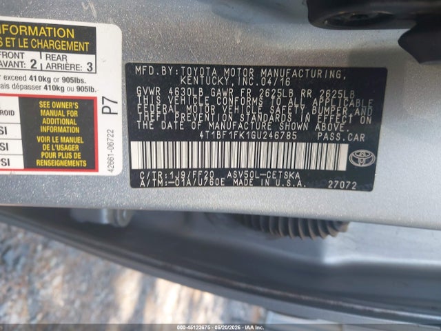 Toyota Camry Se