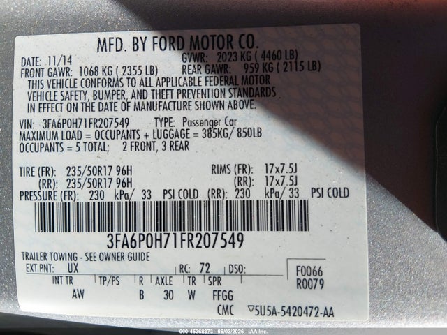 Ford Fusion Se