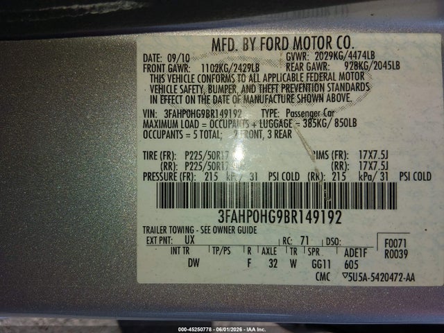 Ford Fusion Se