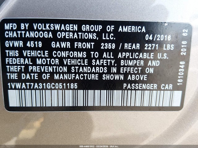 Volkswagen Passat 1.8t S
