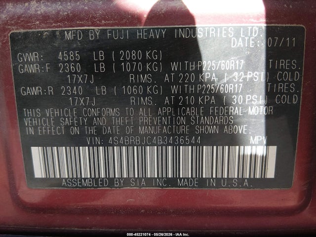 Subaru Outback 2.5i Limited
