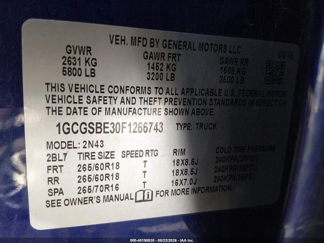 Chevrolet Colorado Lt