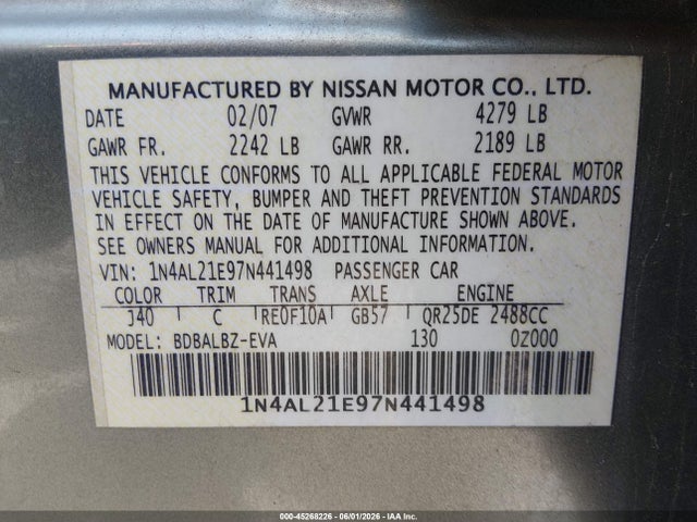 Nissan Altima 2.5 S