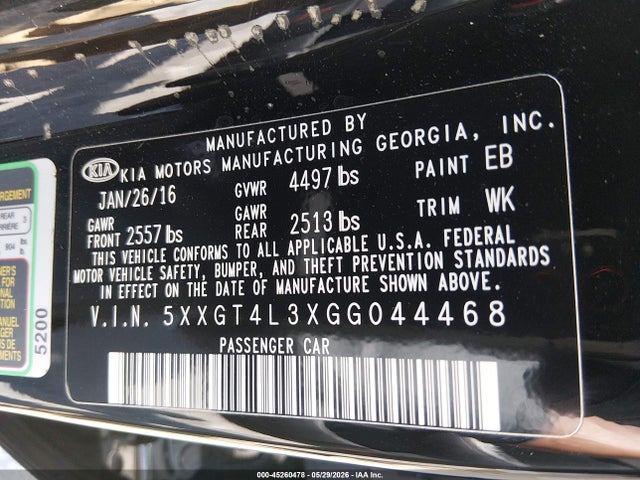 Kia Optima Lx