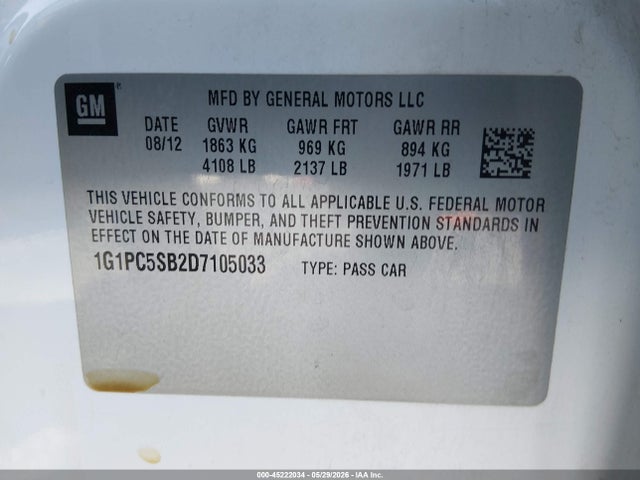 Chevrolet Cruze 1lt Auto
