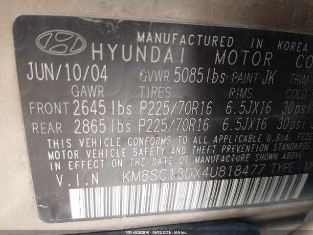 Hyundai SANTA FE Gls