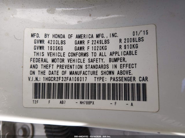 Honda Accord Lx
